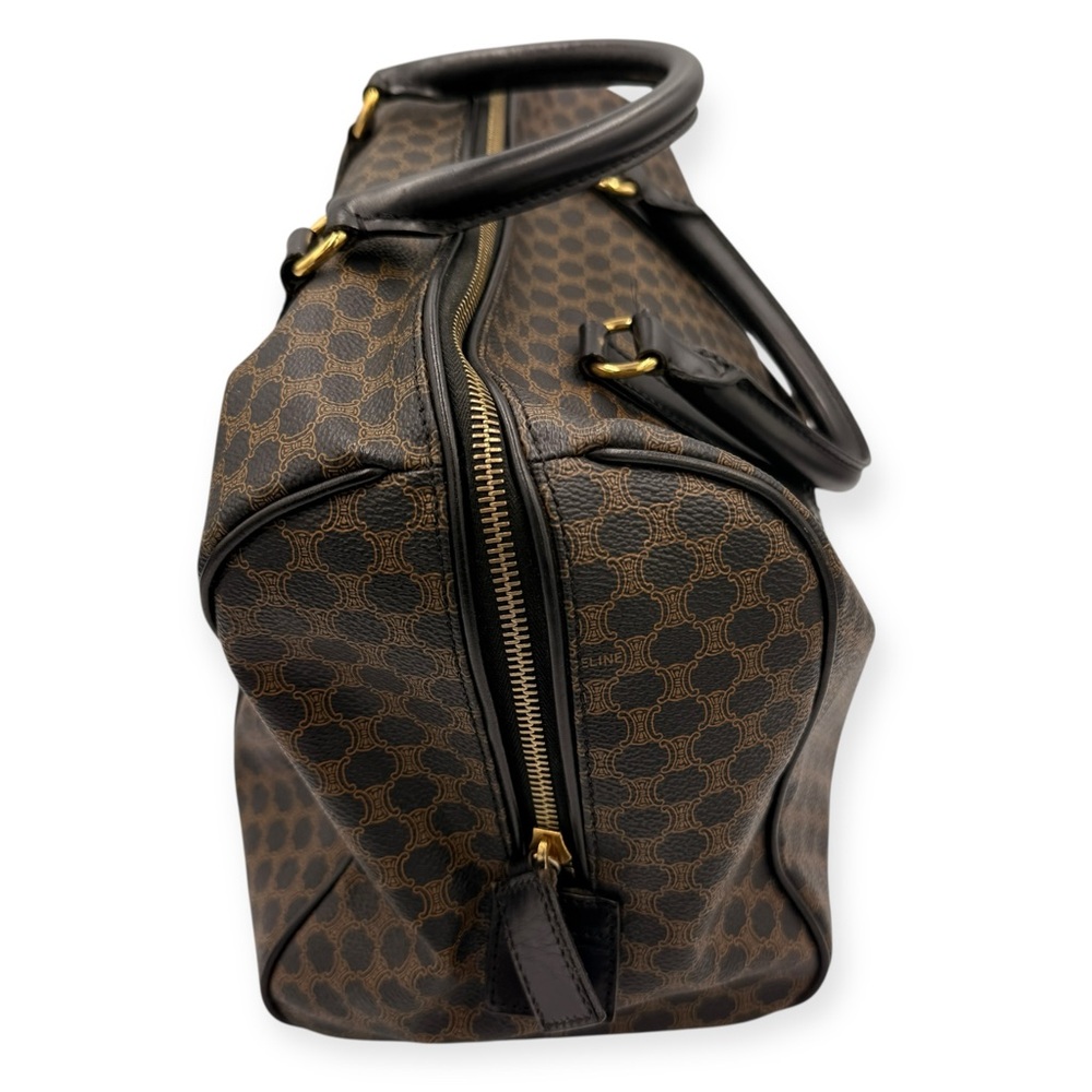 Celine Vintage Macadam Boston Bag Triomphe Canvas - Picture 7 of 14